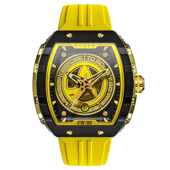 Nubeo NB-6098-01 Herrenuhr Star Trek Starfleet Automatik Limited 48mm 5ATM