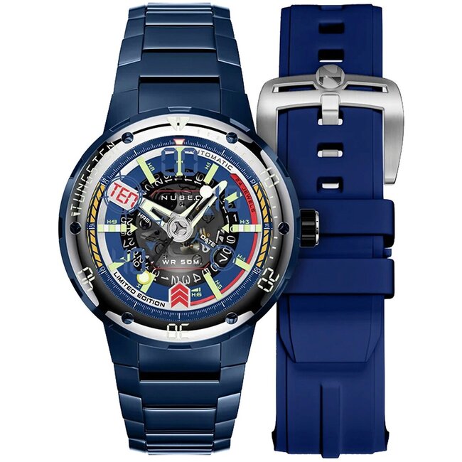 Nubeo  NB-6090-33 Herrenuhr Mariner 9 Automatik Limited Edition 50mm 5ATM