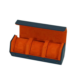 leonardo louis Uhrenrolle blau orange für 3 Uhren