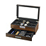leonardo louis   Venezia Uhren & Schmuckbox  für 12 Uhren  Braun