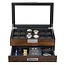 leonardo louis   Venezia Uhren & Schmuckbox  für 12 Uhren  Braun