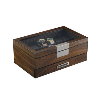 leonardo louis Venezia Uhren & Schmuckbox  für 12 Uhren  Braun