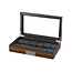 leonardo louis   Venezia Uhrenbox für 12 Uhren ebony