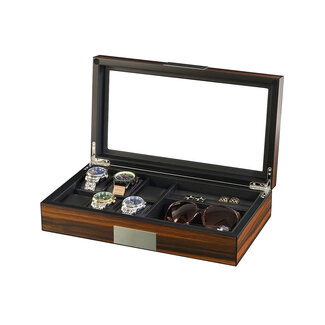 leonardo louis Piave Uhren & Schmuckbox  für 6 Uhren + 2 Fächer