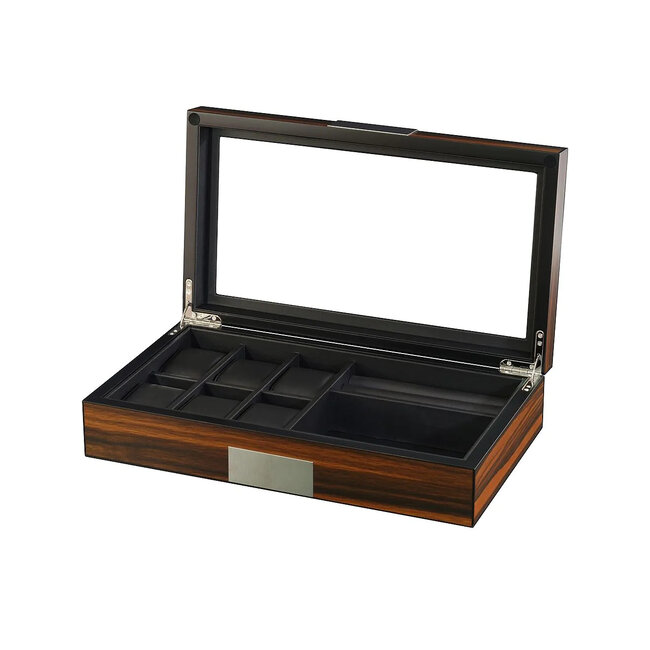 leonardo louis  Piave Uhren & Schmuckbox  für 6 Uhren + 2 Fächer