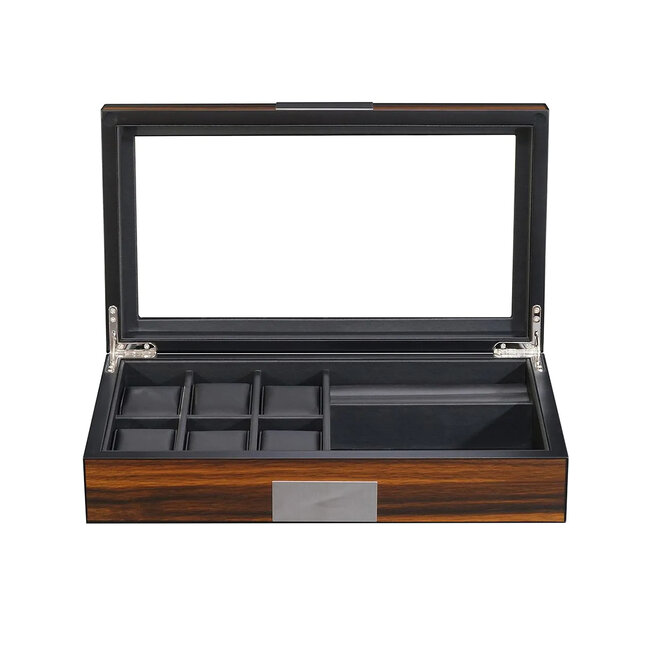 leonardo louis  Piave Uhren & Schmuckbox  für 6 Uhren + 2 Fächer