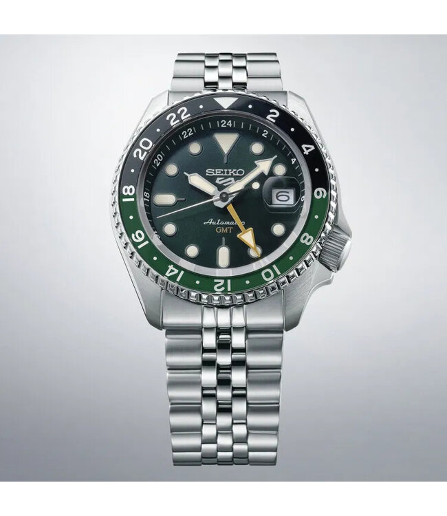 Seiko 5 Sports SSK035K1 GMT Automatik Grün Herrenuhr