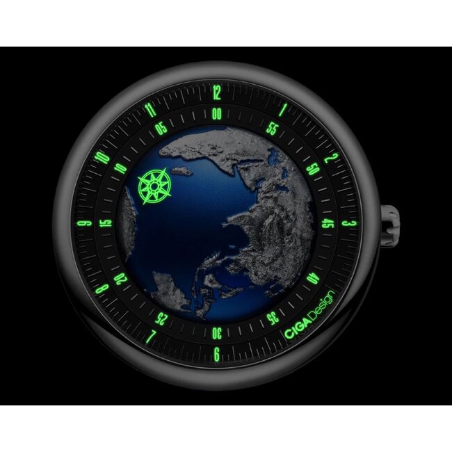 Ciga Design  U Series Blue Planet II Automatikuhr U033-TU02-W6U Titanium