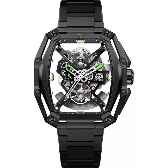 Ciga Design Z Series Hunter Skeleton Automatik Herrenuhr  Z035-BB01-W1B schwarz