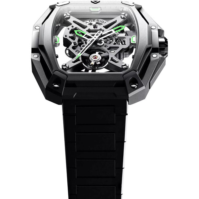 Ciga Design Z Series Hunter Skeleton Automatik Herrenuhr  Z035-BB01-W1B schwarz