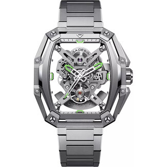 Ciga Design Z Series Hunter Skeleton Automatik Herrenuhr Z035-SS01-W1S silber