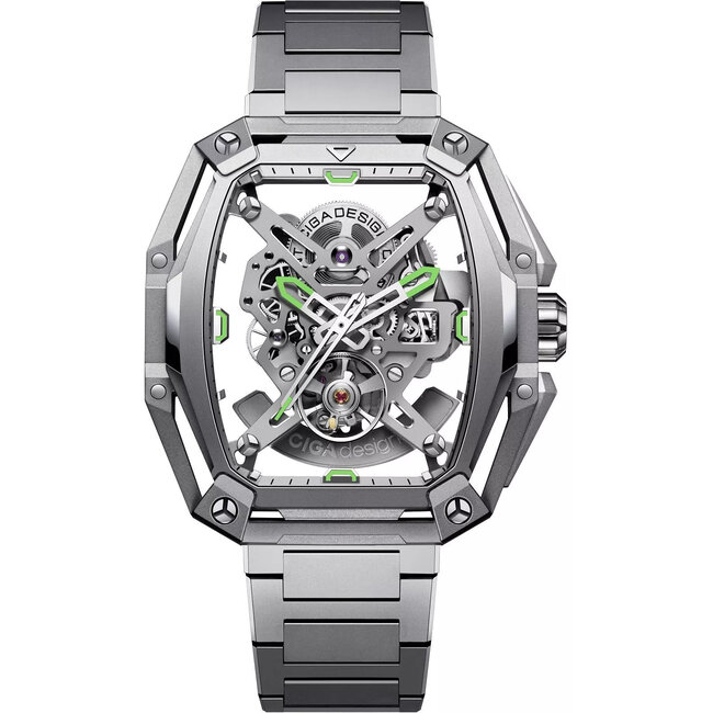 Ciga Design Z Series Hunter Skeleton Automatik Herrenuhr Z035-SS01-W1S silber