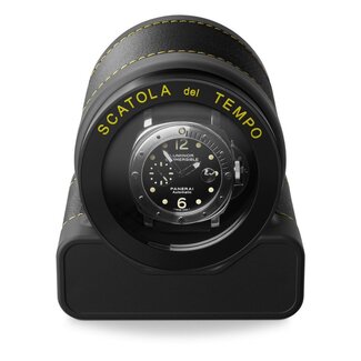 SCATOLA DEL TEMPO  Rotor One RC Sport Leder Uhrenbeweger schwarz/gelb