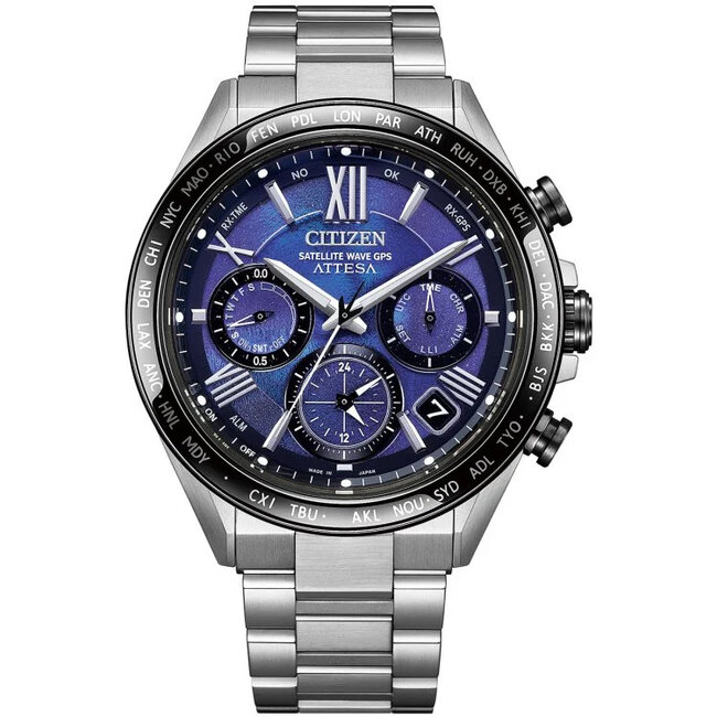 Citizen CC4075-50L Herrenuhr Attesa Satellite Wave GPS Eco Drive Titanium 45mm 10ATM
