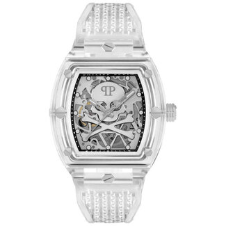 PHILLIPP PLEIN Analog 'The $keleton Crystal' Herren Uhr PWPTA0524