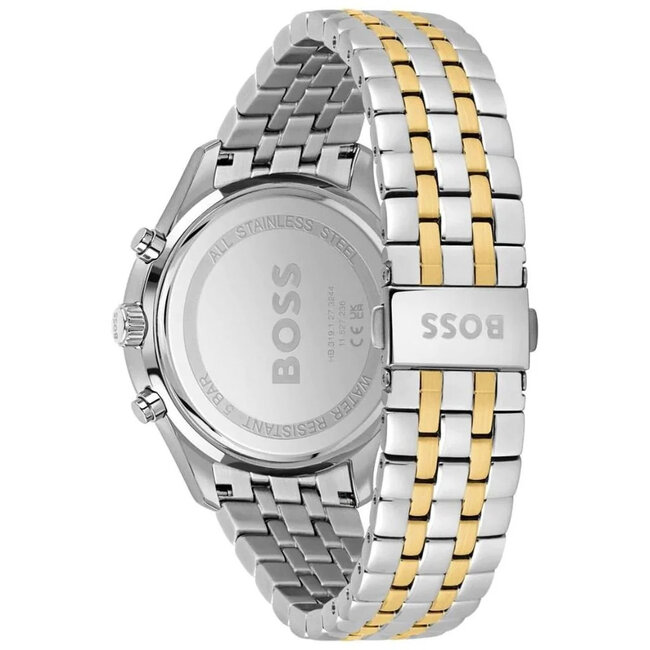 Hugo Boss Associate Chronograph Bicolor Blau Herrenuhr 1513976