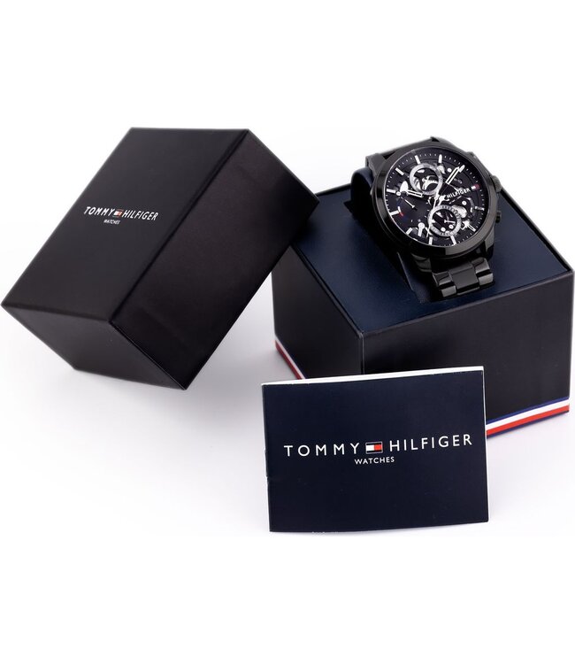 Tommy Hilfiger  Henry 1710478 All Black Skelett Herrenuhr