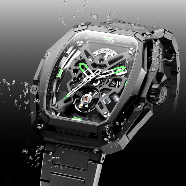 Ciga Design Z Series Hunter Skeleton Automatik Herrenuhr  Z035-BB01-W1B schwarz