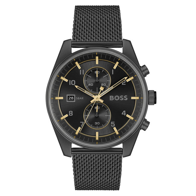 Hugo Boss Skytraveller Chronograph Schwarz Herrenuhr 1514150
