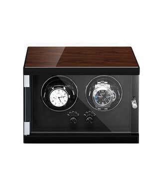 Chronoguard Uhrenbeweger Lugano für 2 Uhren Walnuss