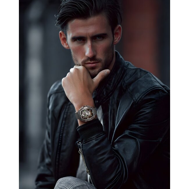 Ciga Design Z Series Hunter Skeleton Automatik Herrenuhr  Z035-BB01-W1B Carbon