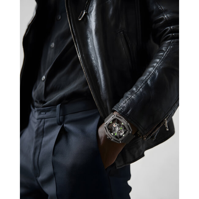 Ciga Design Z Series Hunter Skeleton Automatik Herrenuhr  Z035-BB01-W1B Carbon