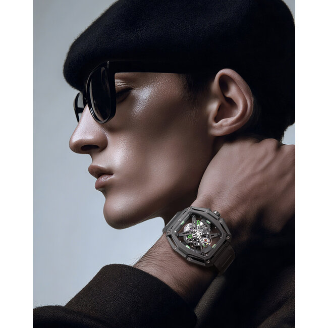 Ciga Design Z Series Hunter Skeleton Automatik Herrenuhr  Z035-BB01-W1B schwarz