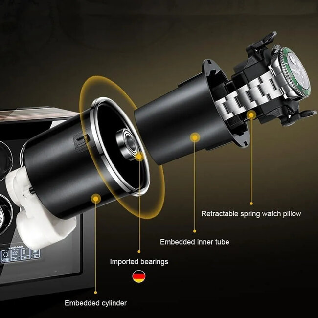 CHRONOGUARD     Premium Automatik 9 Uhrenbeweger mit Touchscreen
