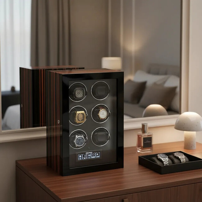 CHRONOGUARD    Premium Automatik 6 Uhrenbeweger mit Touchscreen