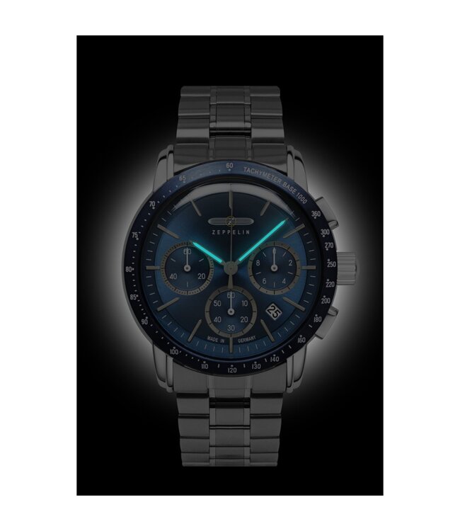 Zeppelin  8878MB-3 Herrenuhr New York Chronograph 43mm 5ATM