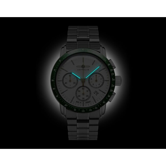 Zeppelin  8878MB-4 Herrenuhr New York Chronograph 43mm 5ATM