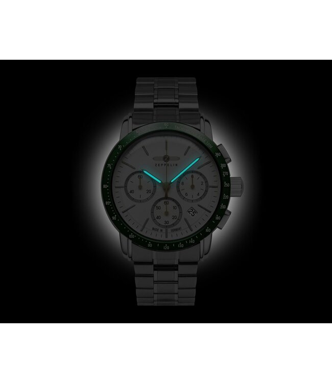 Zeppelin  8878MB-4 Herrenuhr New York Chronograph 43mm 5ATM
