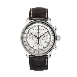 Zeppelin 7680-1 100 Jahre Zeppelin Alarm Chronograph Herrenuhr 42mm 5ATM Zeppelin 7680-1 100 Jahre Zeppelin Alarm Chronograph Herrenuhr 42mm 5ATM