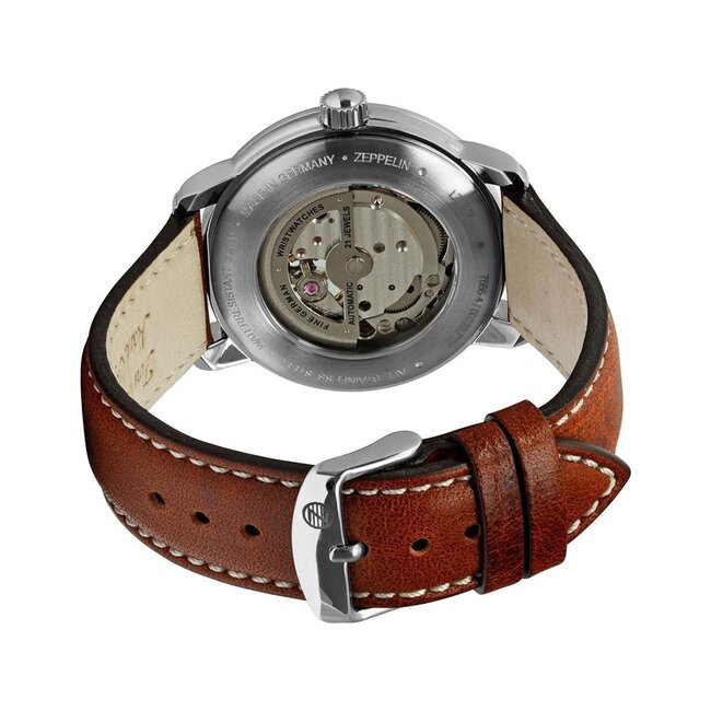 Zeppelin 7666-4 Graf Zeppelin LZ127 Automatik Herrenuhr 43mm 5ATM