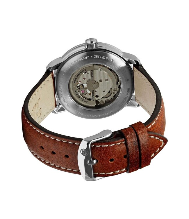 Zeppelin 7666-4 Graf Zeppelin LZ127 Automatik Herrenuhr 43mm 5ATM