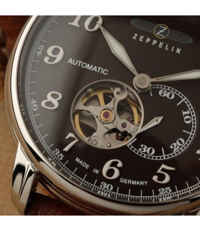 Zeppelin  7666-4 Graf Zeppelin LZ127 Automatik Herrenuhr 43mm 5ATM