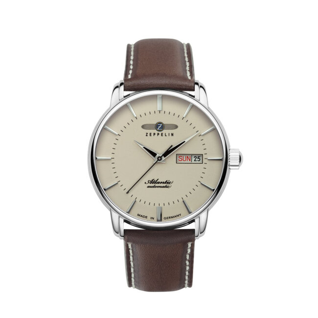 Zeppelin 8466-5 Atlantic Automatik Day-Date Herrenuhr 41mm 5ATM