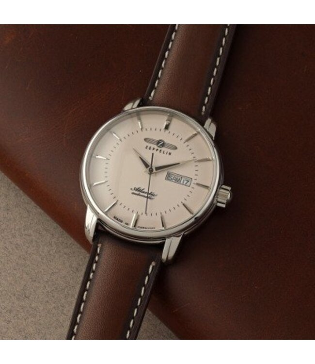 Zeppelin 8466-5 Atlantic Automatik Day-Date Herrenuhr 41mm 5ATM