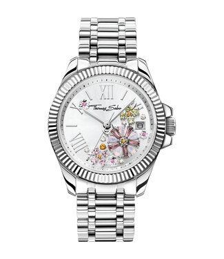 Thomas Sabo  Blumen Pastell WA0381-201-201 Silber Damenuhr