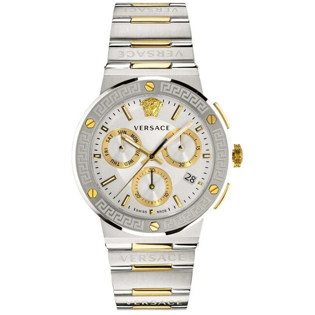 VERSACE VEZ900321 Herrenuhr Greca Logo Chrono 43mm 5ATM