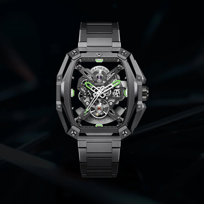 Ciga Design Z Series Hunter Skeleton Automatik Herrenuhr  Z035-BB01-W1B schwarz