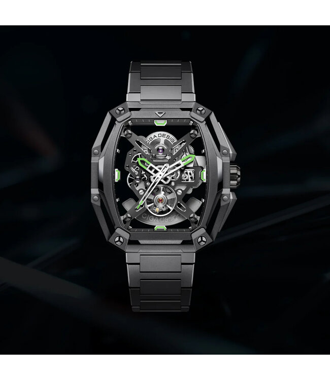 Ciga Design Z Series Hunter Skeleton Automatik Herrenuhr  Z035-BB01-W1B Carbon