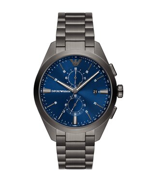Emporio Armani  Claudio AR11481 Herrenuhr Chronograph Blau Edelstahl
