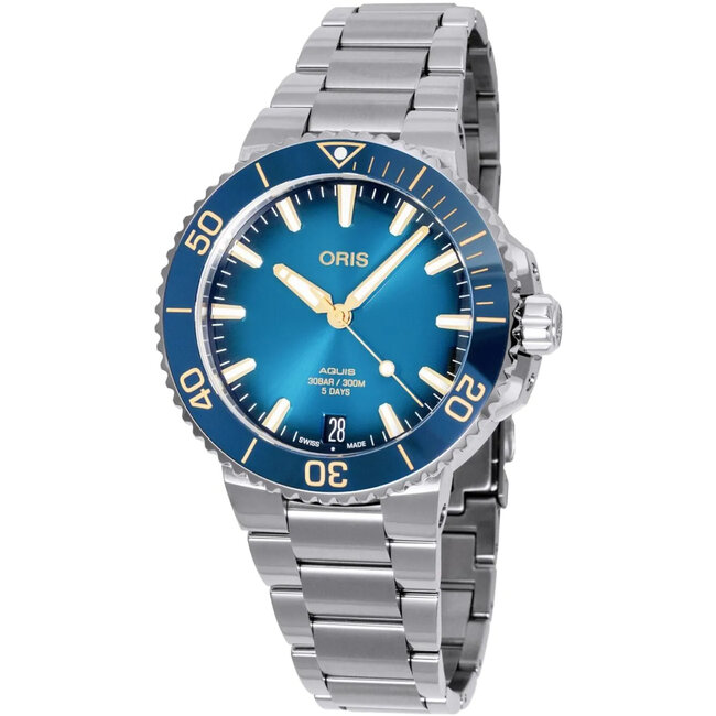 Oris 01 400 7769 4125-07 8 22 09PEB Herrenuhr Aquis Date 41,5mm 30ATM