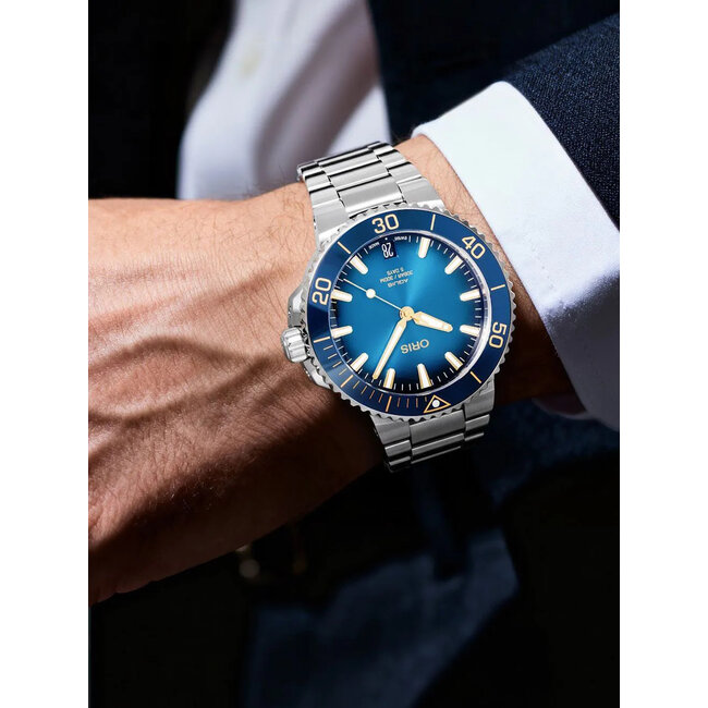 Oris 01 400 7769 4125-07 8 22 09PEB Herrenuhr Aquis Date 41,5mm 30ATM