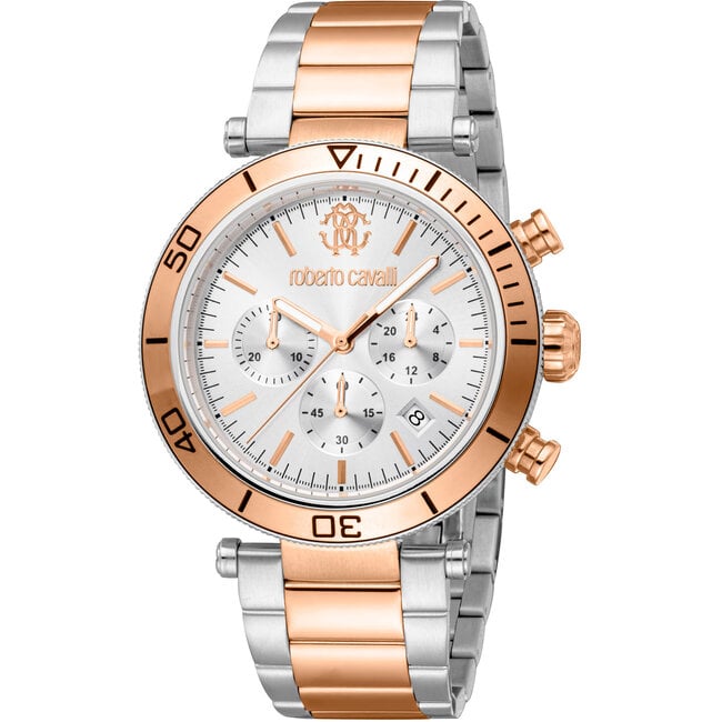 Roberto Cavalli  Herrenuhr  GNT CHR SS SILV RC5G128M0095