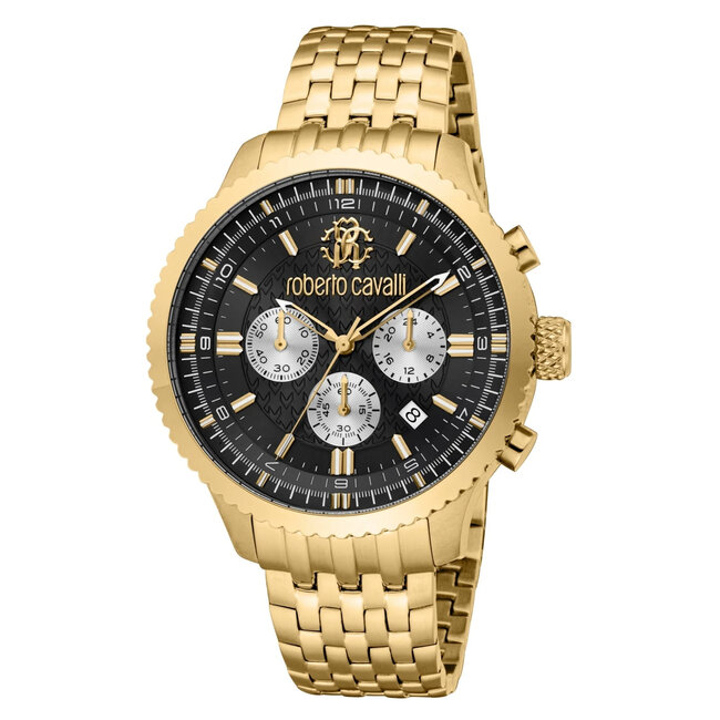Roberto Cavalli  Herrenuhr  GNT CHR SS BLK RC5G127M0075