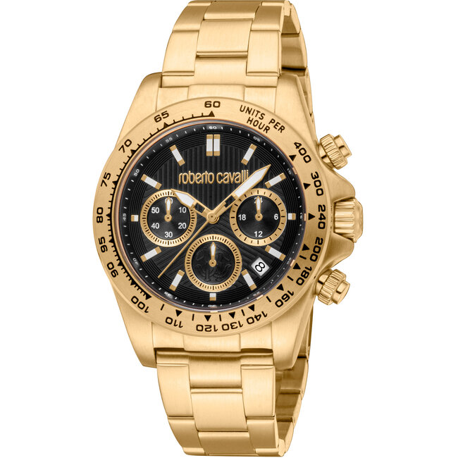 Roberto Cavalli  Herrenuhr   GNT CHR SS BLK RC5G135M0085