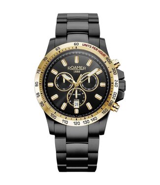 Roamer of Switzerland  Chrono 861837 49 55 20 Chronograph Schwarz Herrenuhr