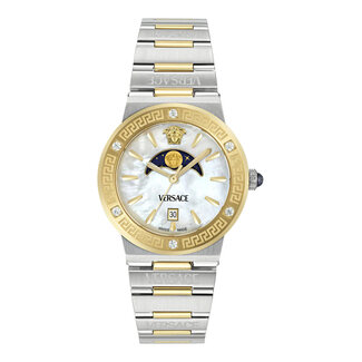 VERSACE Greca Diamond Moonphase 38mm VE7G005 24 Damenuhr